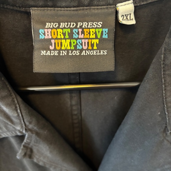 Big Bud Press Short Sleeve Jumpsuit – Basic Black - Picture 4 of 6